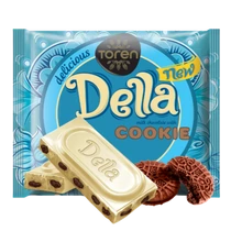 Della mini táblás csoki 52g fehércsokis-kekszes