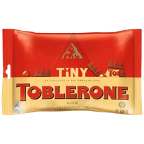 Toblerone svájci tejcsokoládé  (ét,tej,fehér) zacskóban 280g