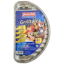 Mazzini Grilltálca félkör 19cmx32cm