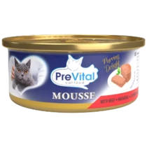 PreVital mousse konzerv macska 85g marhás felnőtt