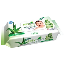 Pufy Fresh baby törlőkendő 72db visszaz. Aloe