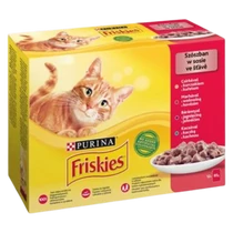Friskies szósz csirke-marha-bárány-kacsa 12x85g