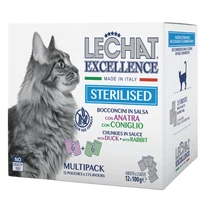 LeChat Excellence 4x100g Steril macskaeledel Kacsa/Nyúl