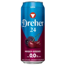 Dreher24 0,5l 0% meggy-szeder dobozos sör DRS