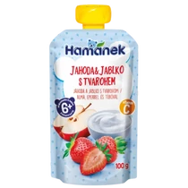 Hamánek desszert 100g tasakos, alma-eper-túró