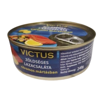 Victus zöldséges lazacsaláta citromos mártásban 240g