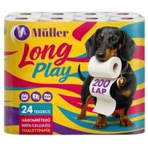 Müller toalettpapír 24tek. 3rtg. LongPlay