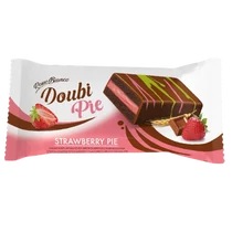 Doubi Pie étcsokival mártott eper ízű krémmel töltött piskóta 40g