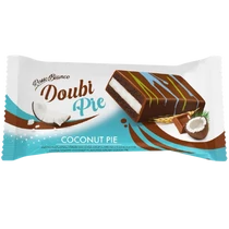 Doubi Pie étcsokival mártott kókusz ízű krémmel töltött piskóta 40g