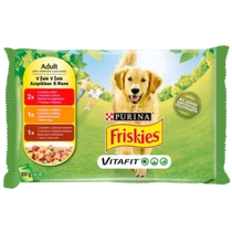 Frieskies aszpikos válogatás nedves kutyaeledel 4x85g