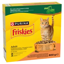 Frieskies csirke-zöldség száraz macskaeledel 800g