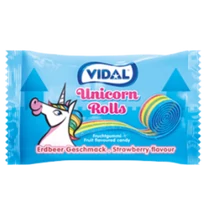 .Vidal Rolla belta Unicorn 19g - vegyesgy.ízű gumicukor tekercs