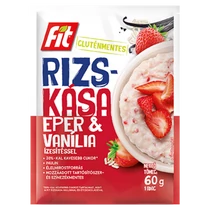 FIT Rizskása Eper-Vanília ízzel 60g gluténmentes