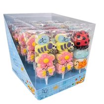 Animal Marshmallow többféle állat formájú pillecukor nyalóka 35g
