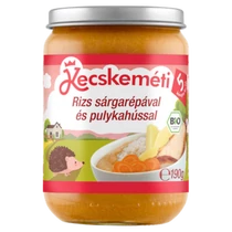 Kecskeméti bébiétel BIO rizs-sárgarépa-pulyka 190g