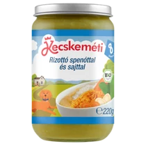 Kecskeméti bébiétel BIO Zöldség-rizs-spenót-sajt 220g