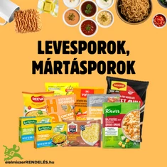 Levesporok, leveskockák, mártás por