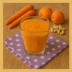 Répa-sárgabarck-kesudió turmix