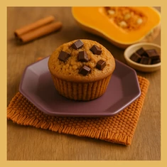 Sütőtökös-csokis muffin