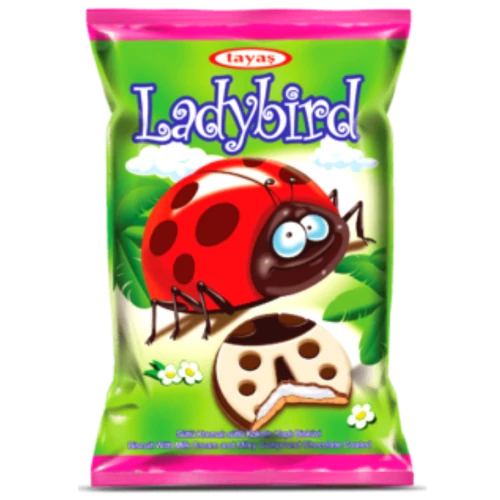 Ladybird tejbevonóval mártott állatfigurás keksz 25g