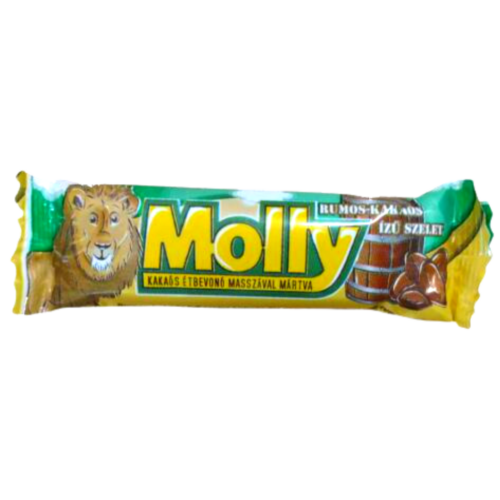 Molly szelet 25g Rumos-kakaós 63db/#