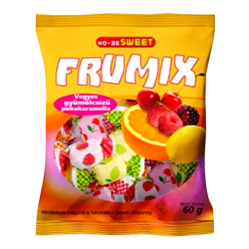 No-Be Sweet Frumix 60g Vegyesgyümölcs  ízű puhakaramell