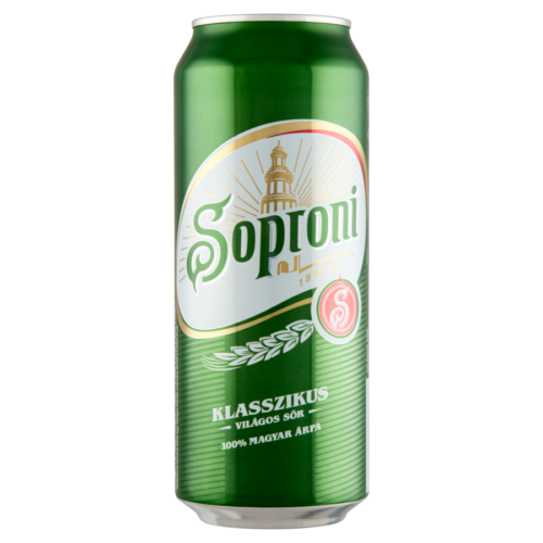 Soproni 0,5l dobozos sör (4,5%)