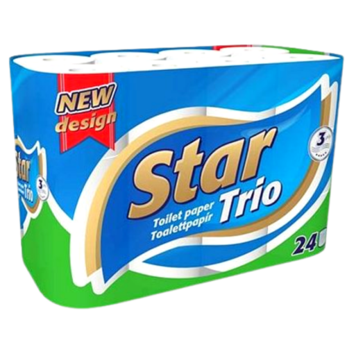 Star Trio toalettpapír 24tek. 3rtg.