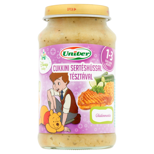 Univer bébiétel 220g Cukkini sertéshússal-tésztával