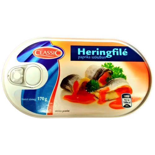 Classic heringfilé paprika szószban 170g