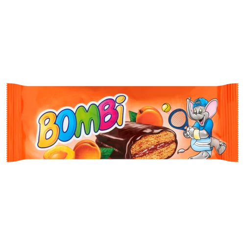 Bombi Star 50g sárgabarackos töltött puszedli