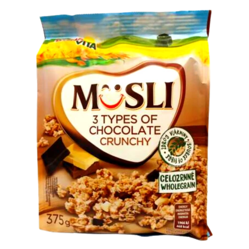 Bona Vita Chrunchy müzli 3féle csokival375g