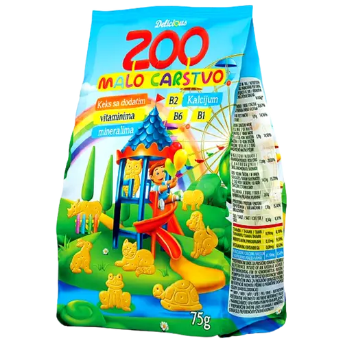 Zoo állatfigurás keksz vitaminokkal 75g