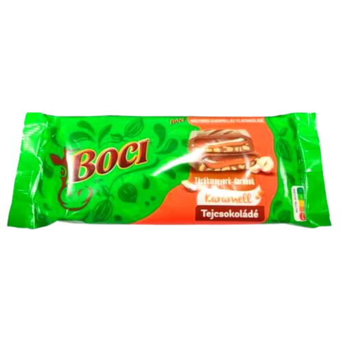 Boci 87g mogyorós-karamellás tejcsoki