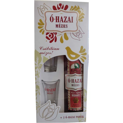 Ó-hazai Mézes Ágyas meggy 0,5l (30%)+pohár