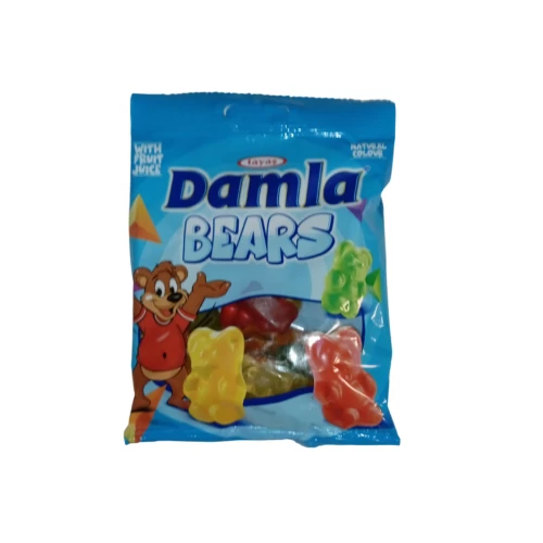 Damla Gummy Bears vegyes gyümölcs ízű gumicukor 80g