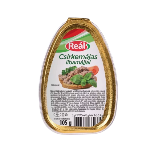 Reál csirkemájas libamájjal 105g