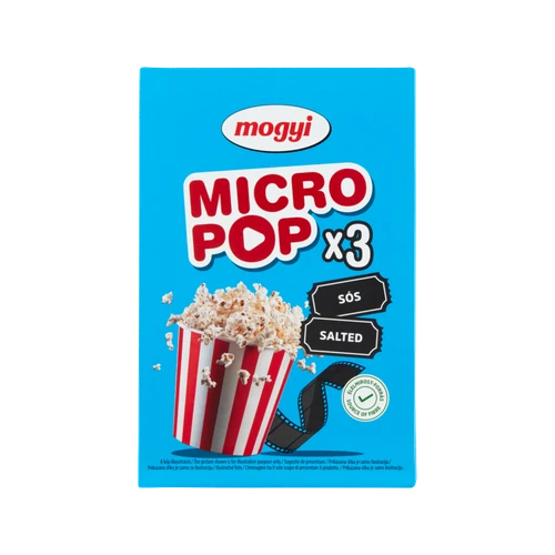 Mogyi micro pop Sós 3x100g