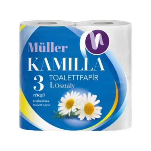 Müller Toalettpapír 4tek. 3rtg. Kamilla  14/30/420