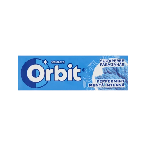 Orbit Peppermint drazsérágó 14g