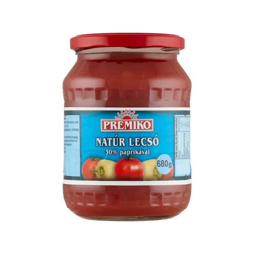 Premiko Natúr lecsó 680g/204g üveges