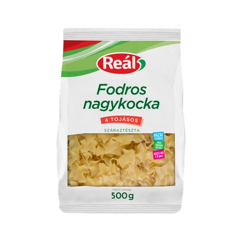 Reál tészta 500g fodros nagykocka  384db/rkl.