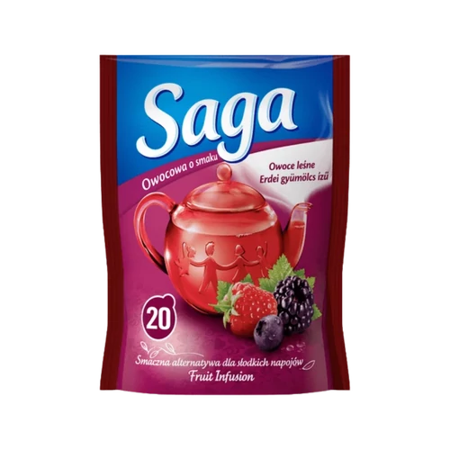SAGA gyümölcstea 34g Erdei gyümölcs ízü