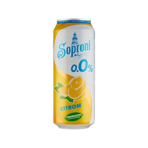 Soproni 0,5l Citrom alkoholmentes dobozos sör DRS