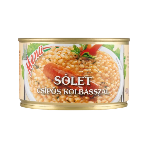Szegedi Menü 400g Sólet csípös kolbásszal