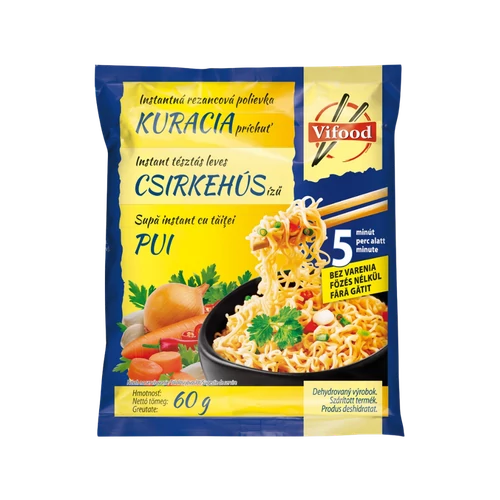 Vifood instant leves 60g Csirkehús ízű