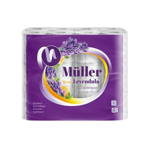 Müller Toalettpapír 24tek. 3rtg. Méz-Levendula