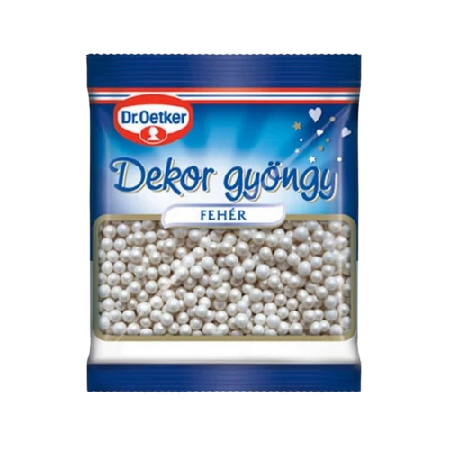 Dr.Oetker 30g Dekor gyöngy fehér
