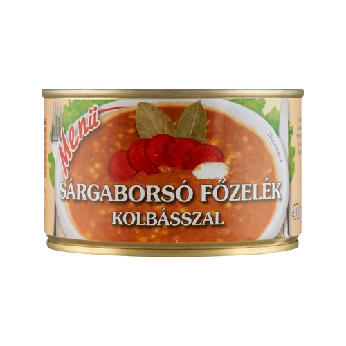 Szegedi Menü 400g Sárgaborsófözelék Kolbásszal
