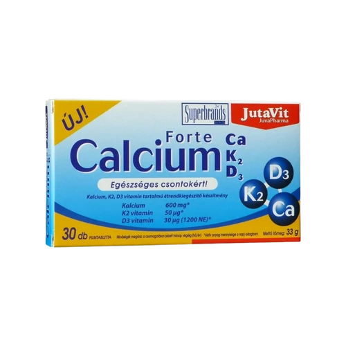 JutaVit Kalcium+Magnézium+Cink+D3 forte 30db